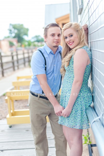 Olde Town Arvada Vintage Great Gatsby Engagement Session