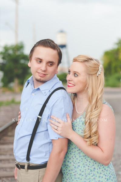 Olde Town Arvada Vintage Great Gatsby Engagement Session