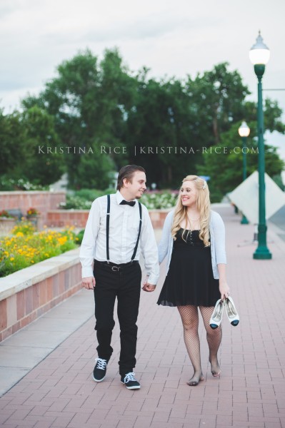 Olde Town Arvada Vintage Great Gatsby Engagement Session