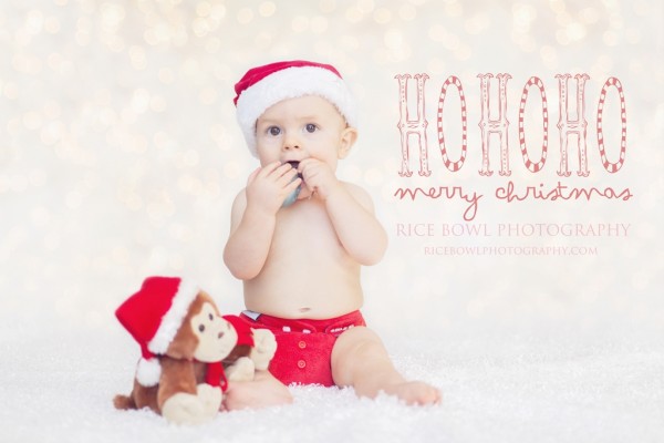 Cute Christmas Baby Photography